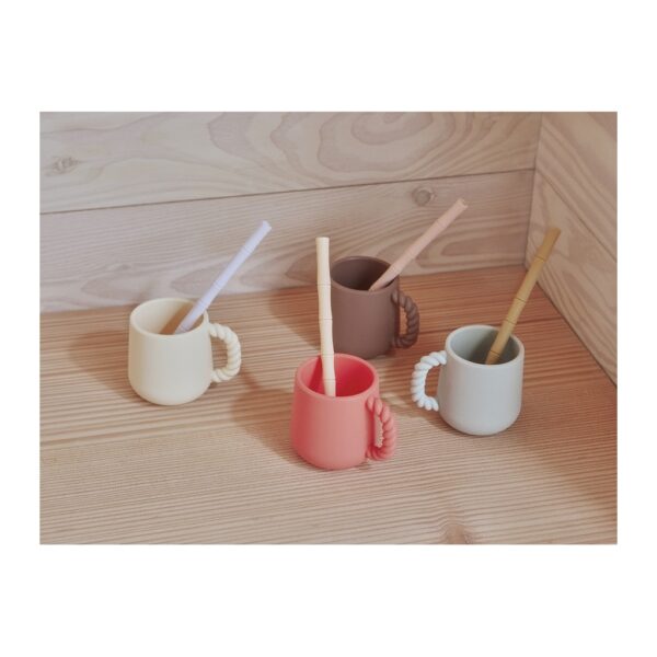 OYOY Mugg 2-pack Mellow Silikon Choco/Pale Mint - Bild 2