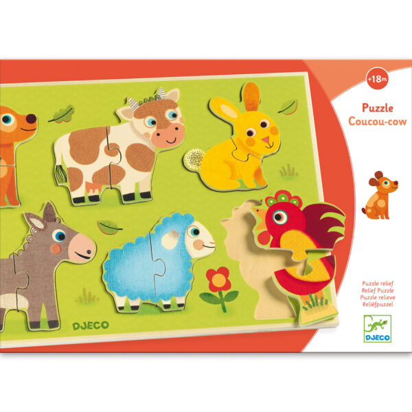 Coucou-cow Pussel, 12 pcs