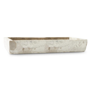Rectangular plate Fat Beige