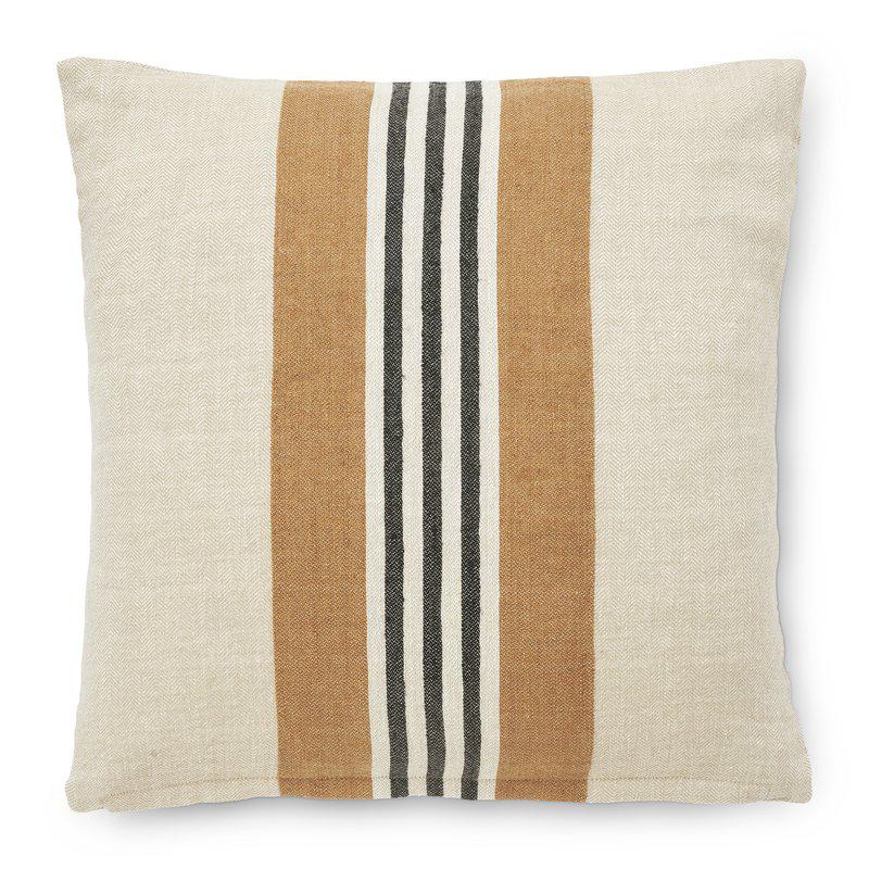 Linna beige Kuddfodral 50x50 cm Beige/svart/rost