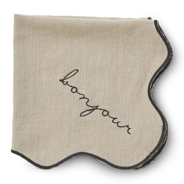 Bordeaux Servett Beige/svart