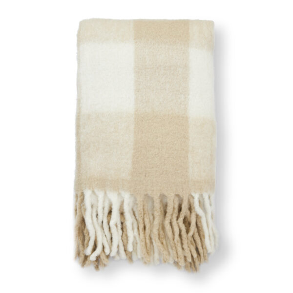 Minou pläd beige