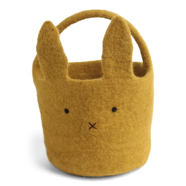 Big bunny basket ochre