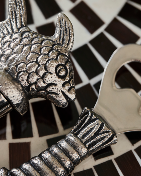 House doctor Bartillbehör Fish, Antik silver - Bild 2