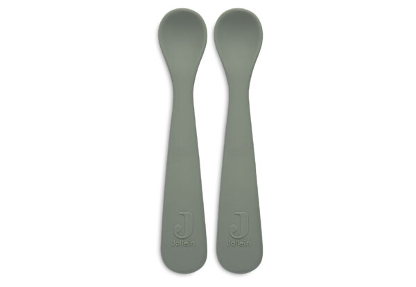 Jollein Silikonsked ash green 2-pack