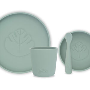 Jollein Silikonmatset (4 delar) green