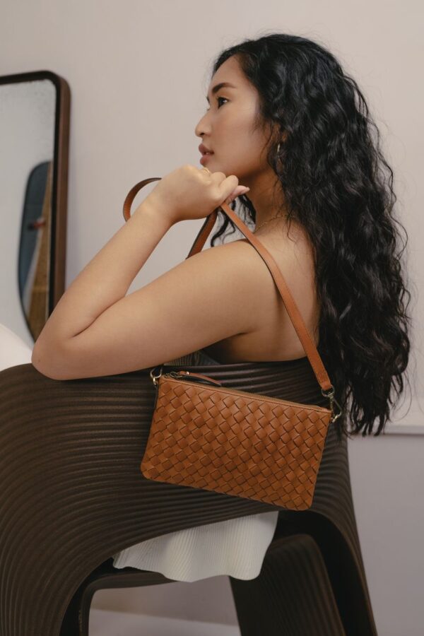 Lexi - Cognac Woven Classic Leather - Bild 11